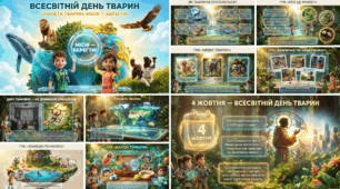 «Всесвітній день тварин: Місія — берегти!» 🌍 | Презентація (24 слайди) + конспект уроку | Ігри, завдання та ситуації для обговорення