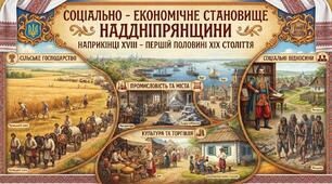 Соціально  - економічне становище Наддніпрянщини наприкінці ХVӀӀӀ – першій половині ХӀХ століття. ч.2