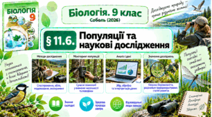 § 11.6. Популяції та наукові дослідження. Презентація, інфографіка, робочий аркуш