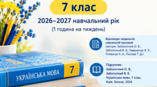 Календарно-тематичне планування з української мови  7 клас   2026-2027 н. р. ( 1 година на тиждень)