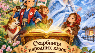 5-Б клас. Скарбниця народних казок: "Момотаро, або Хлопчик-Персик", "Пані Метелиця"