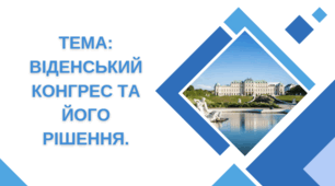 Презентація "Віденський конгрес та його рішення"
