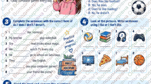 Let’s Check! — перевірка знань: Likes, Dislikes & Present Simple (Карпюк) 4 клас