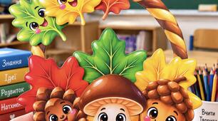 🧺 Осіння аплікація 🍁Чарівний кошик🍁