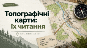 Топографічні карти їх читання. 8 клас НУШ за підручником Запотоцького.