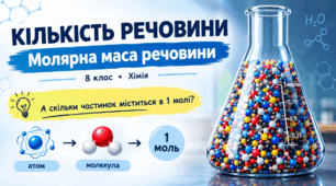 Кількість речовини. Молярна маса речовини - презентація з хімії 8 клас