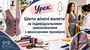 Шити жіночі жилети за індивідуальними замовленнями з виконанням примірок