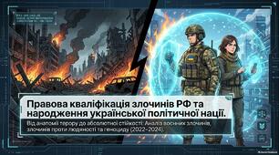 Презентація «Злочини геноциду та воєнні злочини РФ проти України: правова кваліфікація, руйнація економіки та консолідація нації (з 2022 р.)»