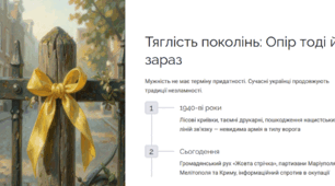 «Історія людей, які зробили вибір чинити опір» до Дня партизанської слави (22 вересня)