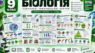 Інформаційні картки до підручника з біології 9 клас авт. Балан до 13 перших параграфів