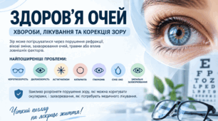 Здоров’я очей: хвороби, лікування та корекція зору