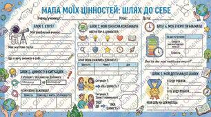 Методичний комплект "Я і мої цінності" для 5-9 класів НУШ: роздавальні матеріали та картки"