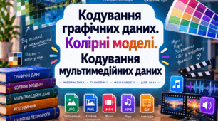 Кодування графічних даних. Колірні моделі. Кодування мультимедійних даних