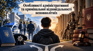 Особливості адміністративної та кримінальної відповідальності неповнолітніх.