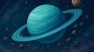 Космічні мандри. 🚀 Уран – планета, що лежить на боці