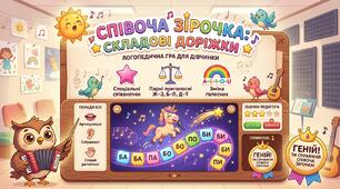 🌟 Інтерактивна логопедична гра-співаночка «Співоча Зірочка: Складові Доріжки»