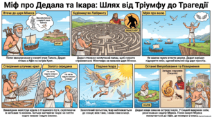 Презентація "Міф про Дедала та Ікара. Короткий огляд твору"