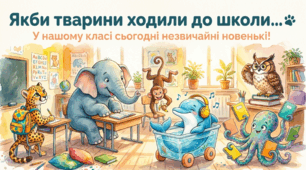 Ранкова зустріч. 🐾 «Якби тварини ходили до школи…»