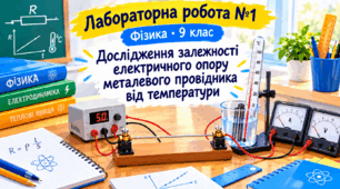 ФІЗИКА - 9. ЛАБОРАТОРНА РОБОТА №1. Дослідження залежності електричного опору металевого провідника від температури