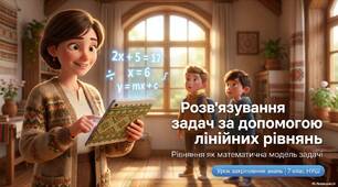 Розв’язування задач за допомогою лінійних рівнянь. Рівняння як математична модель задачі