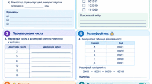 Робочий аркуш з інформатики для 8 класу на тему «Двійкове кодування»
