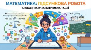 Підсумкова робота з математики 5 клас ГР1, ГР3 з теми: "Додавання та віднімання натуральних чисел"