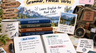 Past Simple & Used to: Grammar, Phrasal Verbs and Survival Stories — English Practice Worksheet Prepare 9 Unit 4
