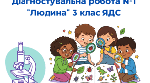 Діагностувальна робота №1 "Людина" 3 клас ЯДС