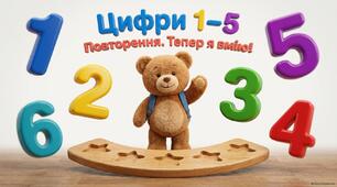 Тема: “Numbers 1–5. Revision. Now I can!”