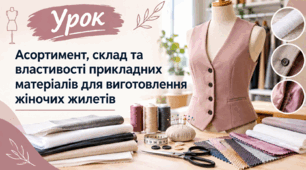 Асортимент, склад та властивості прикладних матеріалів для виготовлення жіночих жилетів