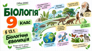 § 13.1. Біологічна еволюція. Презентація, інфографіка, робочий аркуш