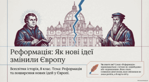 Реформація та поширення нових ідей в Європі. 8 клас. НУШ