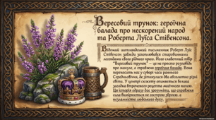 Презентація із зарубіжної літератури 7 клас НУШ за темою: Р. Л. Стівенсон «Балада про вересовий трунок».