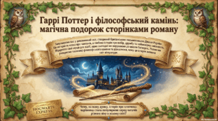 Презентація до уроку позакласного читання із зарубіжної літератури за романом Дж. К. Ролінг "Гаррі Поттер і філософський камінь".