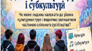 Презентація «Домінуюча культура і субкультури» | Громадянська освіта, 8 клас НУШ