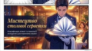 Презентація «Мистецтво складання серветок: форми, техніка та стандарти ресторанної гігієни»