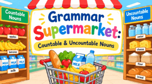 Яскравий і практичний демонстраційний комплект "Countable and Uncountable Nouns" (3-5 класи, Англійська мова)