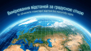 Вимірювання відстаней за градусною сіткою