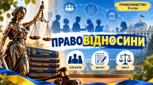 Правовідносини. ПРАВОЗНАВСТВО 9 клас