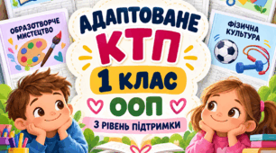 Адаптовані КТП з методами роботи для 1 класу - усі предмети | 3 рівень підтримки