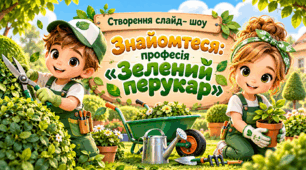 Створення слайд-шоу «Знайомтеся: професія «зелений перукар»»