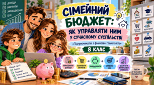 Тема 7. СІМЕЙНИЙ БЮДЖЕТ: ЯК УПРАВЛЯТИ НИМ У СУЧАСНОМУ СУСПІЛЬСТВІ «Підприємництво і фінансова грамотність»   8 КЛАС