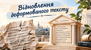 Відновлення деформованого тексту