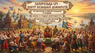 Запорозька Січ – центр козацької демократії Органи влади та вибори козацької старшини. Закони та традиції Запорозької Січі. Значення Січі для оборони українських земель.