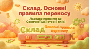 Склад. Основні правила переносу. Презентація