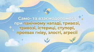 Само- та взаємодопомога при панічному нападі, тривозі, істериці, ступорі, апатії, проявах гніву, злості, агресі. 11 клас. Захист України