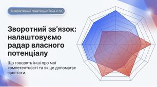 Зворотній зв'язок: що говорять інші про мої кометентності.