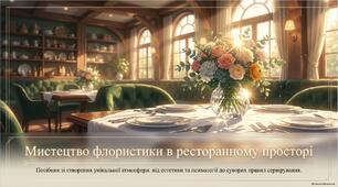 Презентація «Естетика ресторанного сервісу: оформлення столу квітами та квітковими композиціями»
