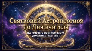 Презентація+ PDF «Святковий астропрогноз до Дня вчителя»
