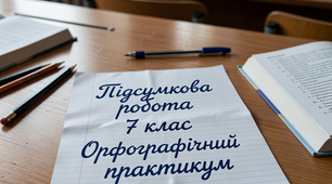 ПІДСУМКОВА РОБОТА. 7 клас. Орфографічний практикум.